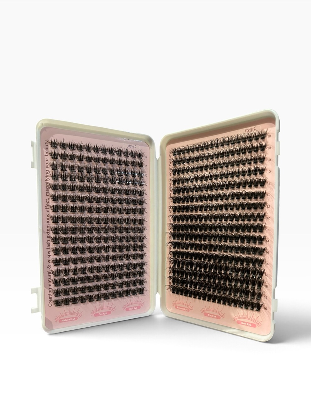 DIY Lash Clusters Style C Mixed Length 10-16mm Wispy Eyelash Extensions